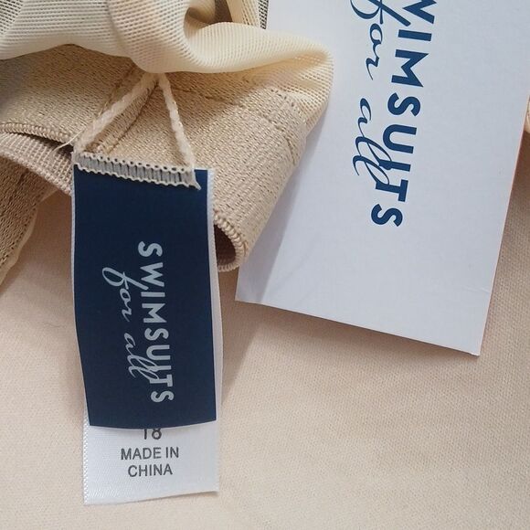 Swimsuits for All Royal Loop Strap Blouson tankini top Sz 18 NWT - Picture 6 of 7